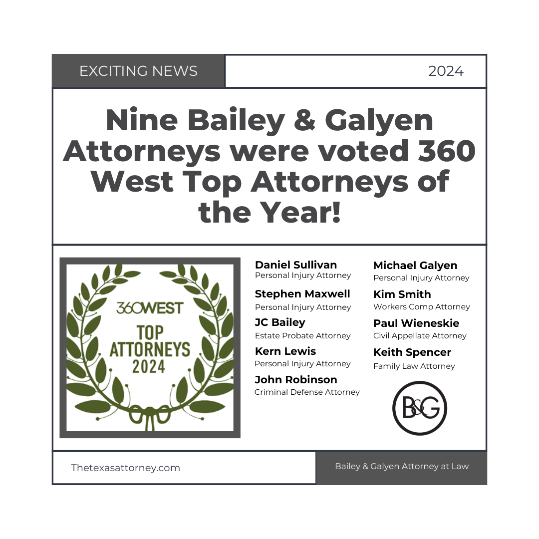 Nueve abogados de Bailey & Galyen reconocidos por sus pares Bailey